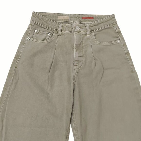 Anthropologie Pilcro The Breaker Jeans Womens 25 Light Green Barrel Retro Y2K - Picture 3 of 12